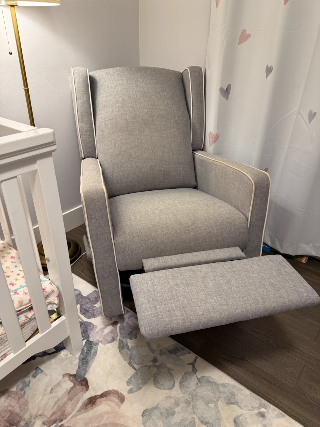 Grey Glider Rocking Chair - photo 2