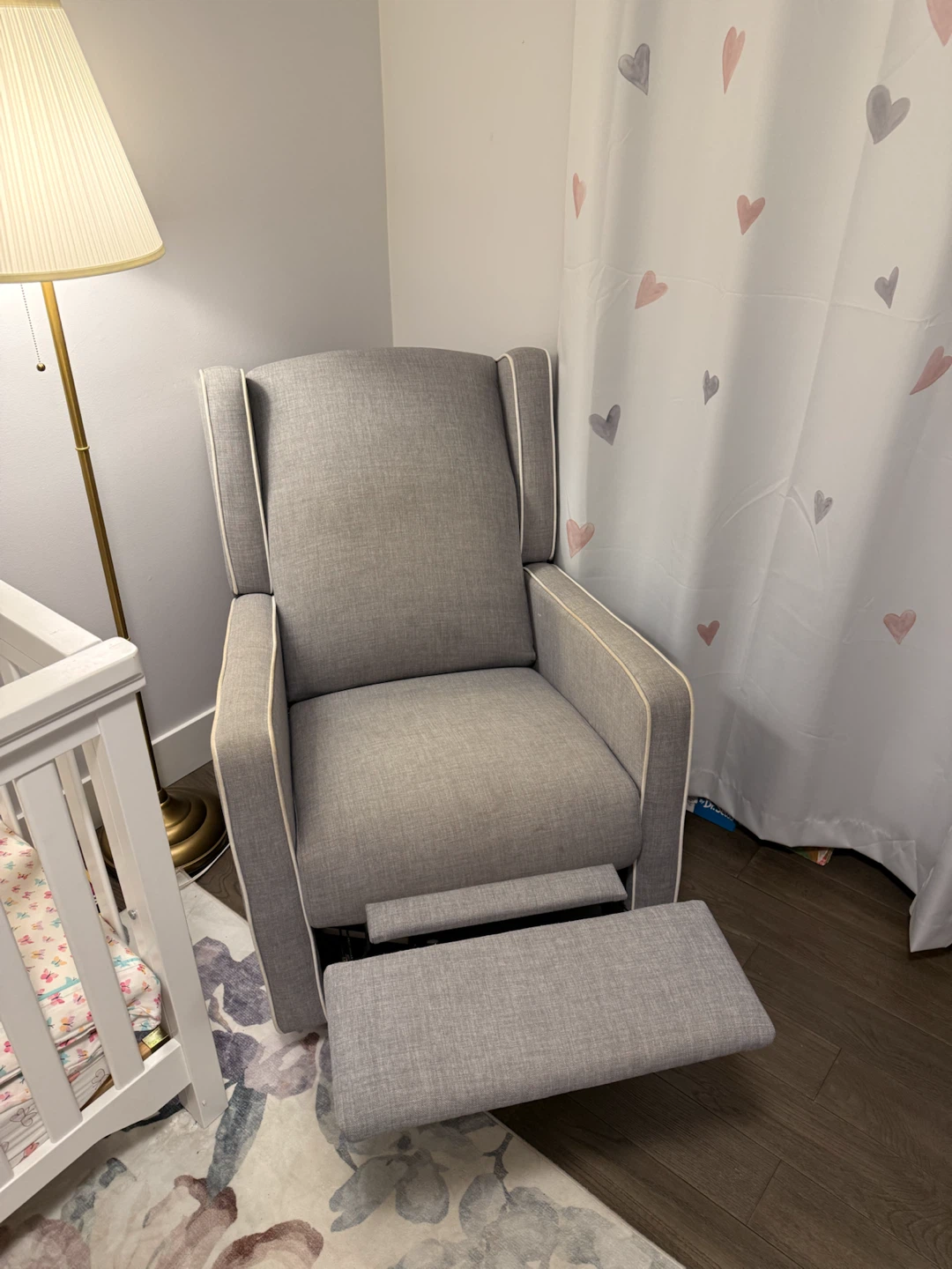Grey Glider Rocking Chair - photo 3