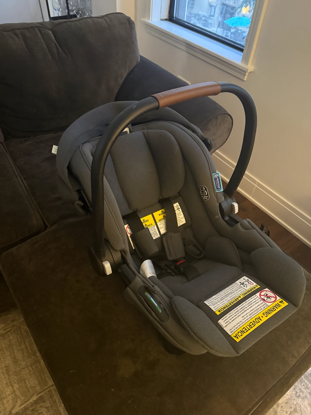 Graco Gomax Infant Car Seat, Lightweight Baseless with Canopy - photo 3