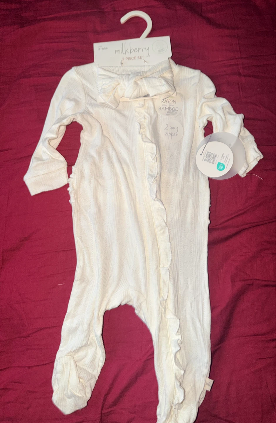 Milkberry Baby 2-Piece Sleepsuit & Headband 3-6M