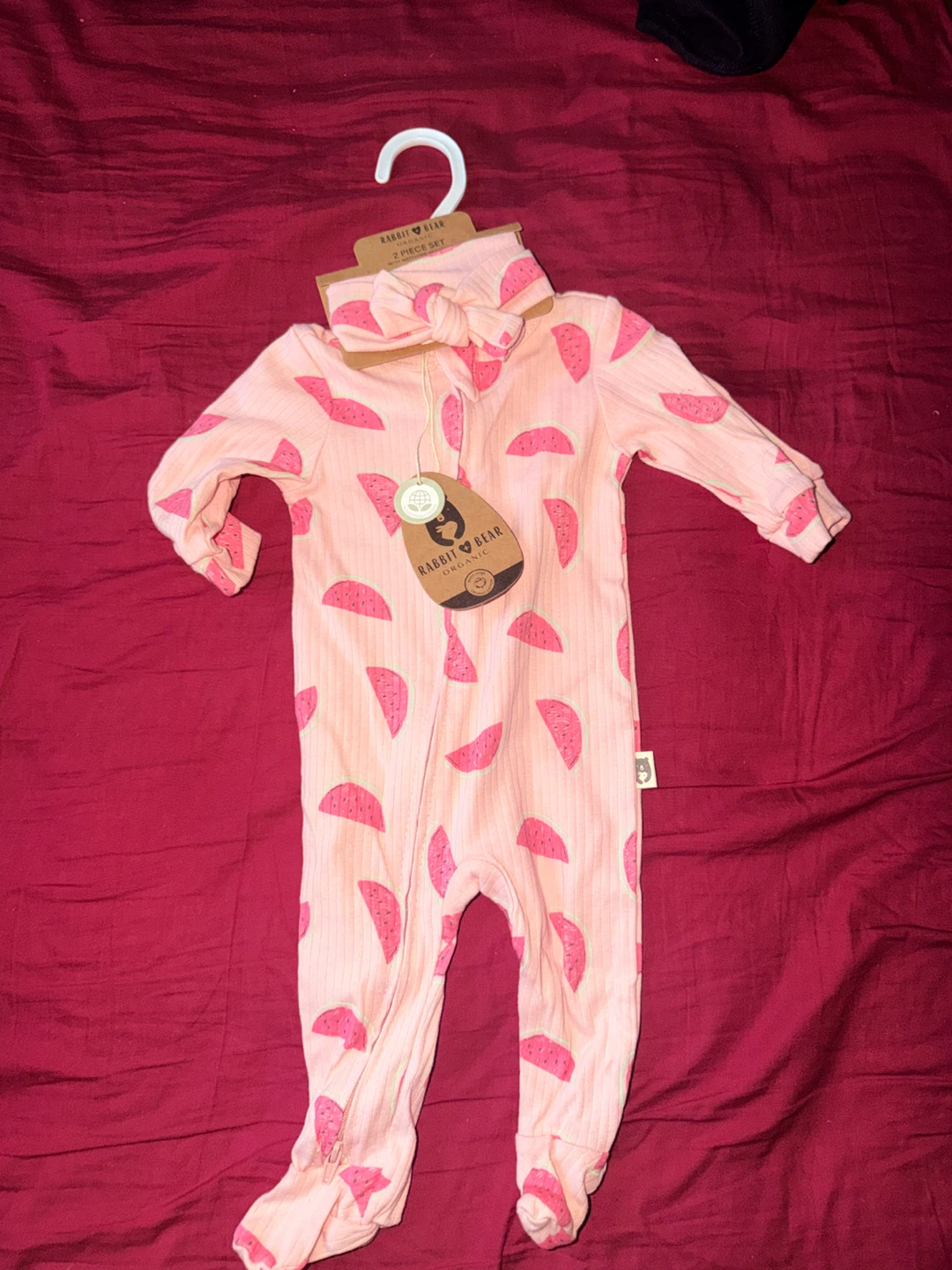 Rabbit & Bear Organic 2-Piece Baby Set 3-6M