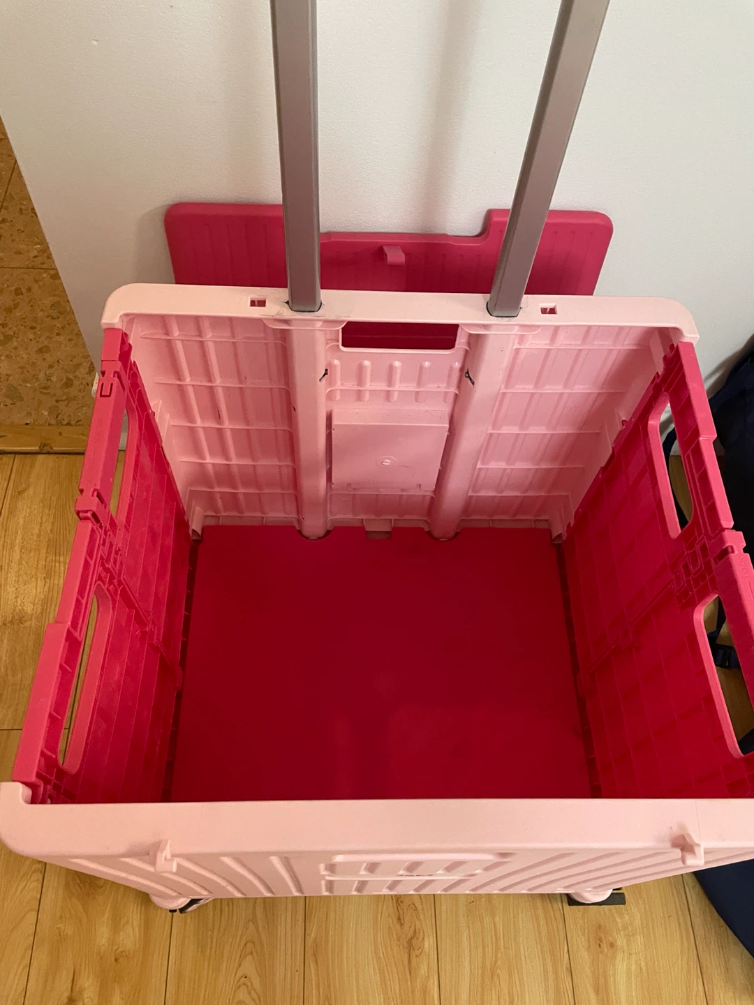 Smart Folding Rolling Cart Pink - photo 2