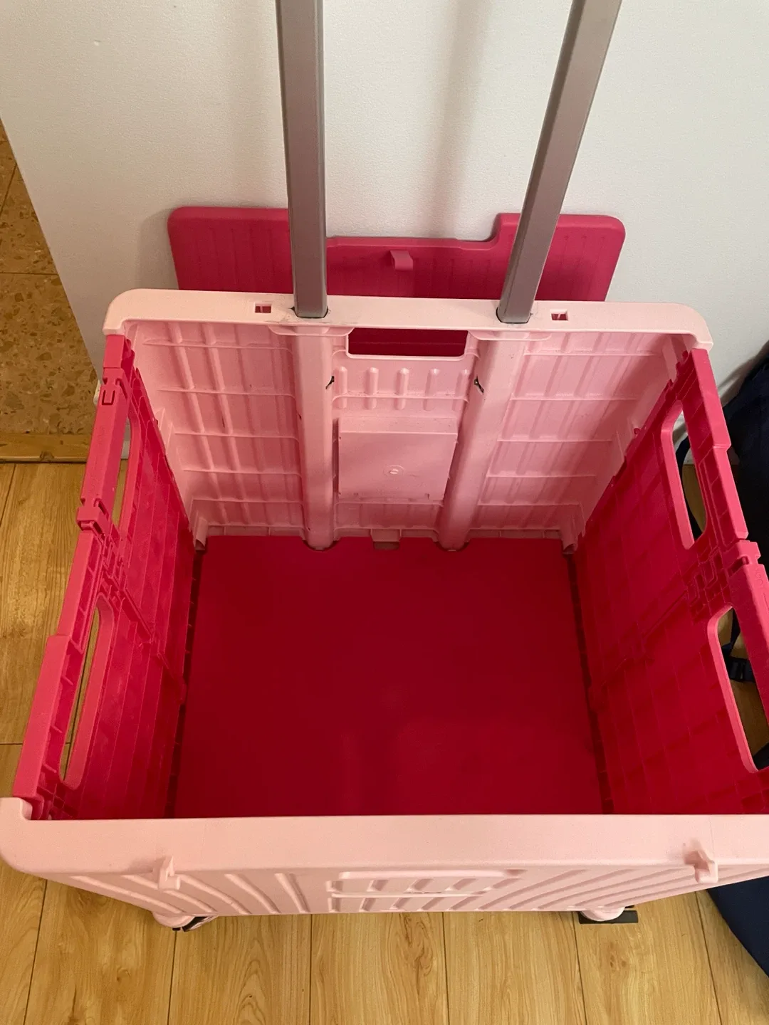 Smart Folding Rolling Cart Pink - photo 2