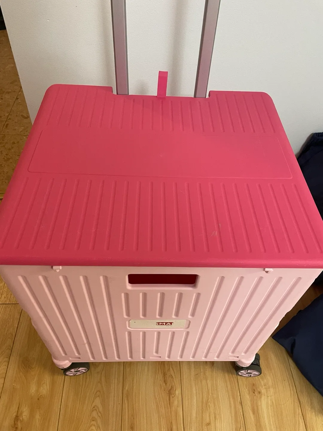 Smart Folding Rolling Cart Pink - photo 3