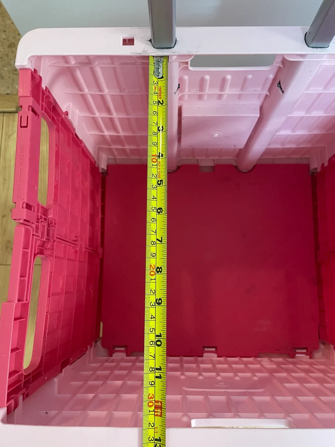 Smart Folding Rolling Cart Pink - photo 4