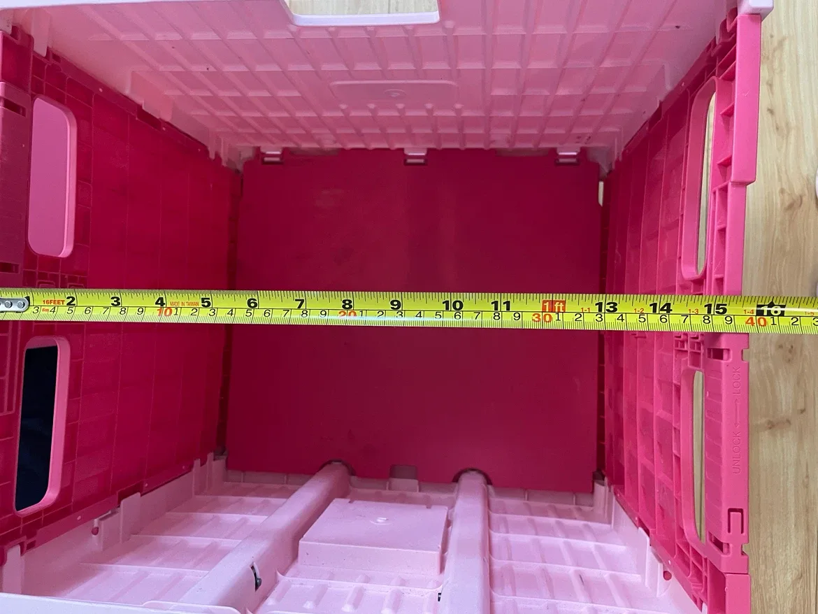 Smart Folding Rolling Cart Pink - photo 5