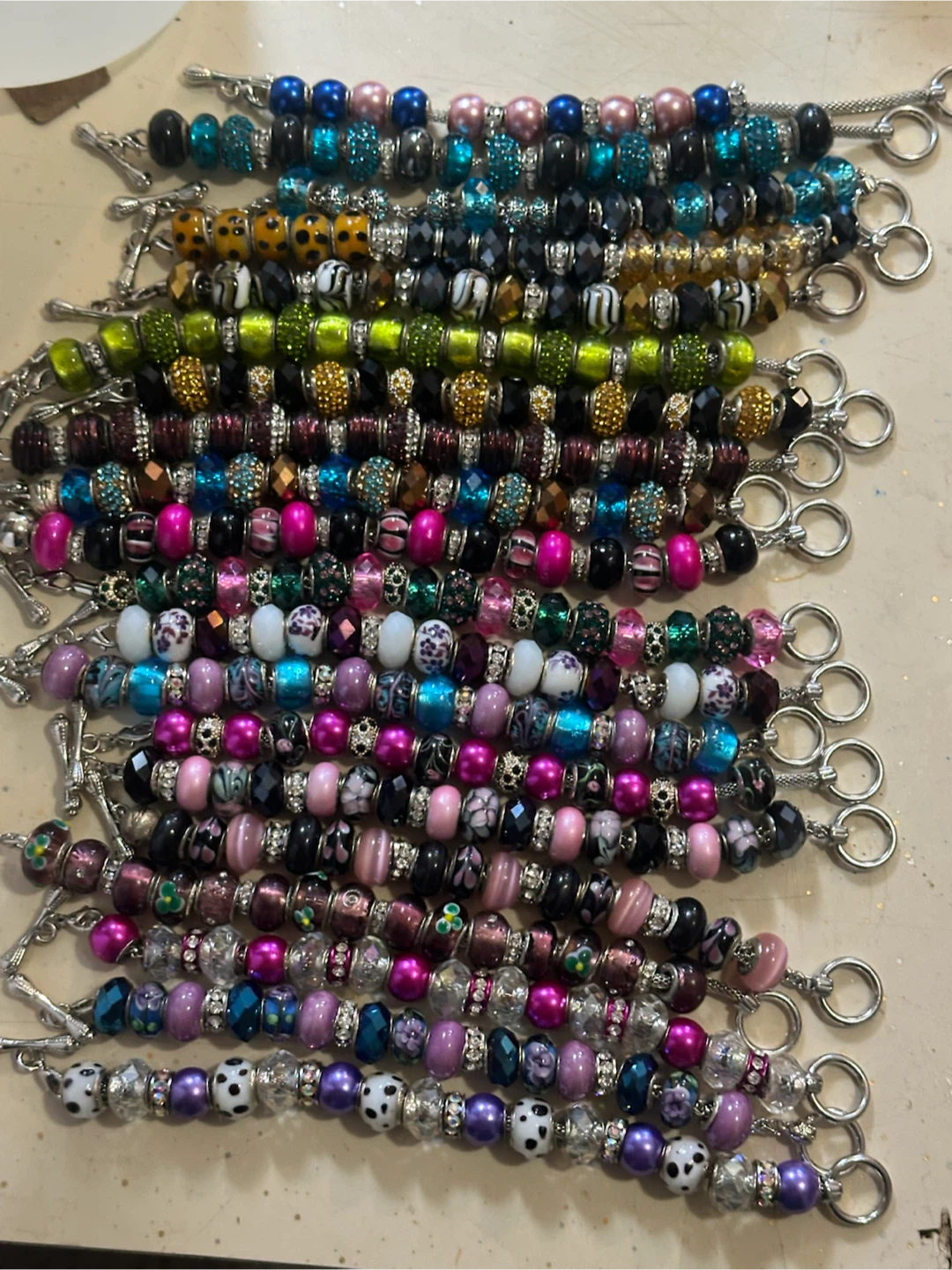 Wow what a deal 20 beaded 925 charm bracelets $250
