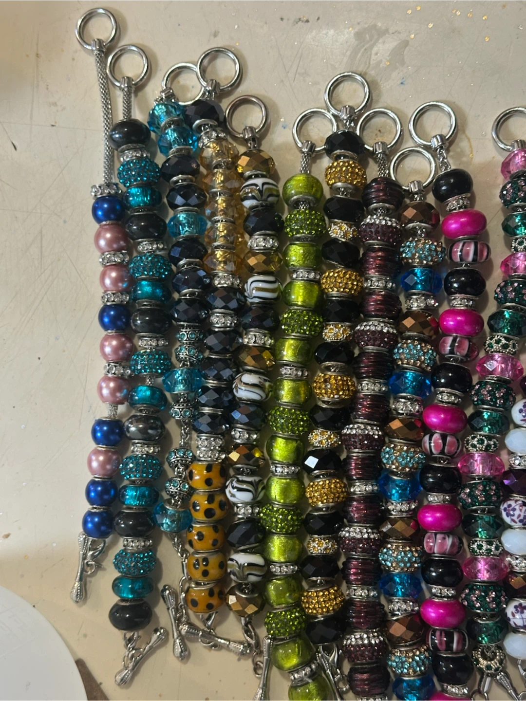 Wow what a deal 20 beaded 925 charm bracelets $250 - photo 2