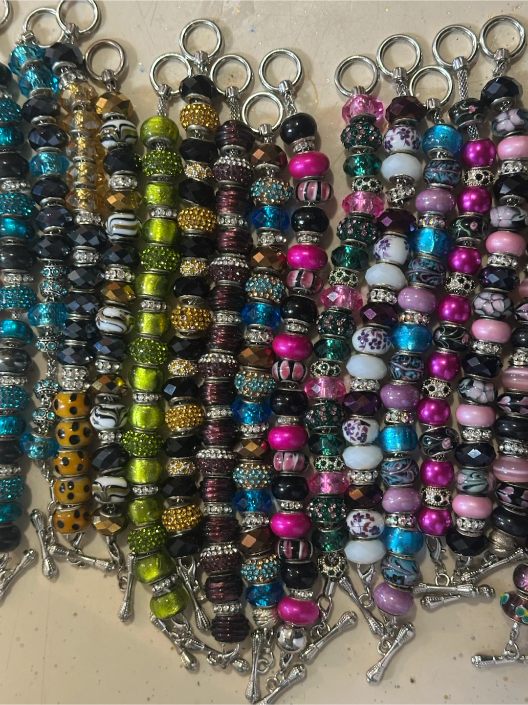 Wow what a deal 20 beaded 925 charm bracelets $250 - photo 3