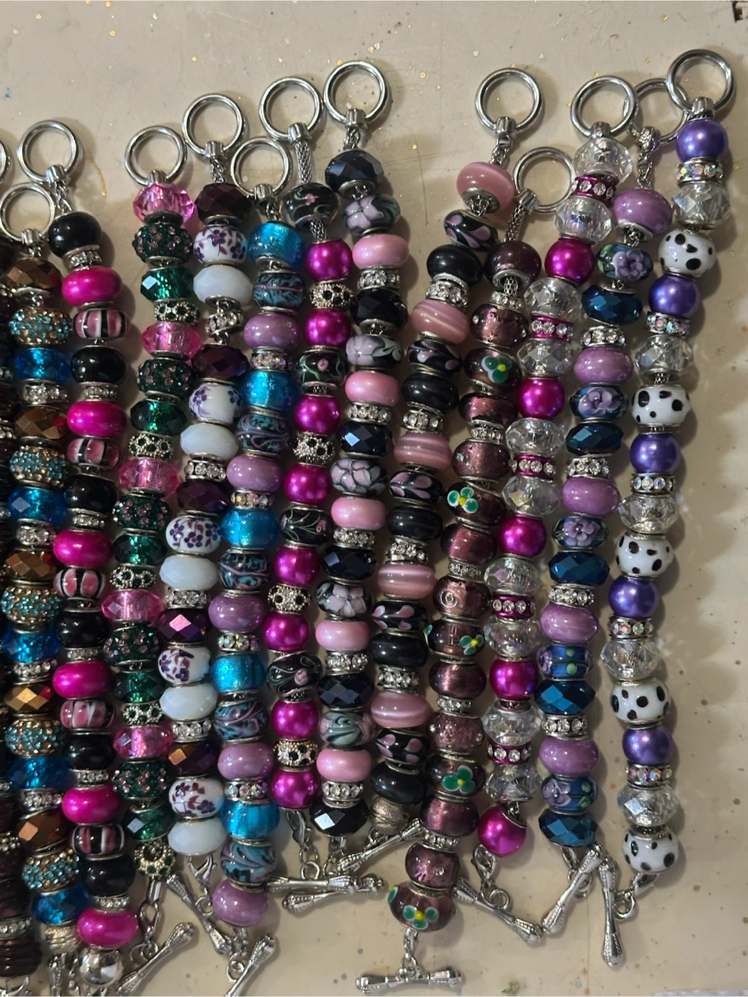 Wow what a deal 20 beaded 925 charm bracelets $250 - photo 4