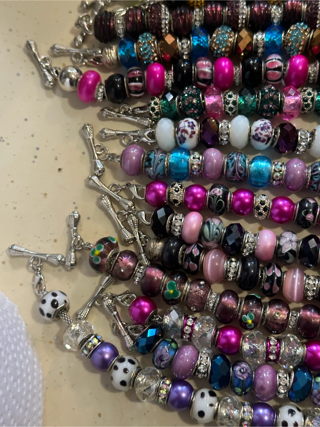 Wow what a deal 20 beaded 925 charm bracelets $250 - photo 5