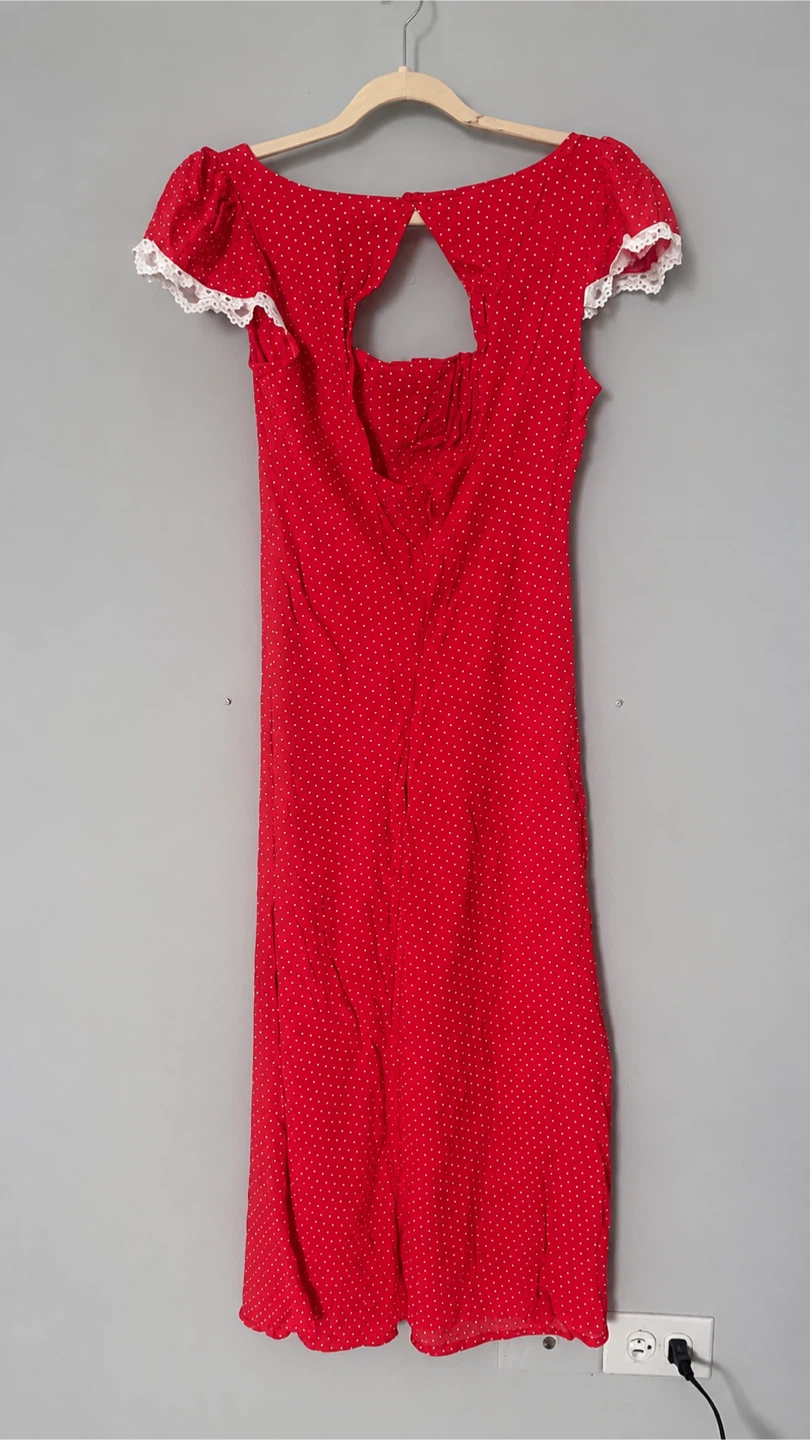 Wild Fable Red Polka Dot Dress Size S - photo 3