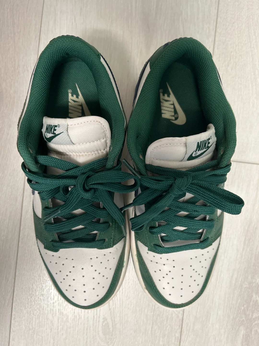 Nike Dunk Low Shoes - Green/White - photo 2