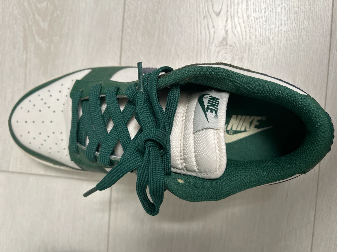 Nike Dunk Low Shoes - Green/White - photo 3