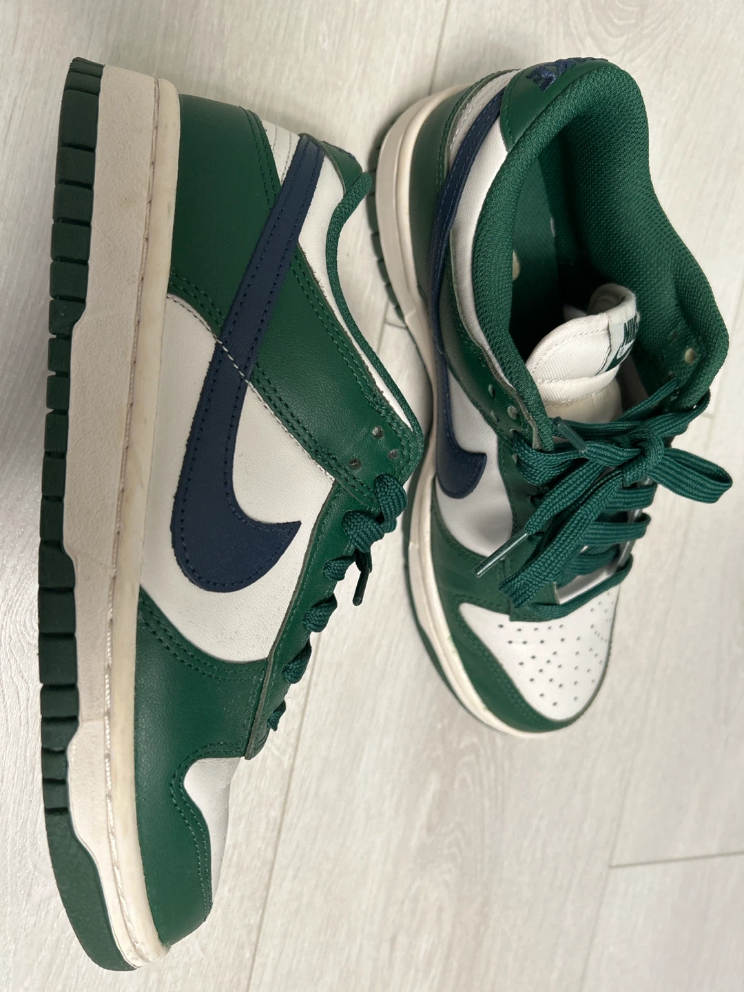 Nike Dunk Low Shoes - Green/White - photo 4