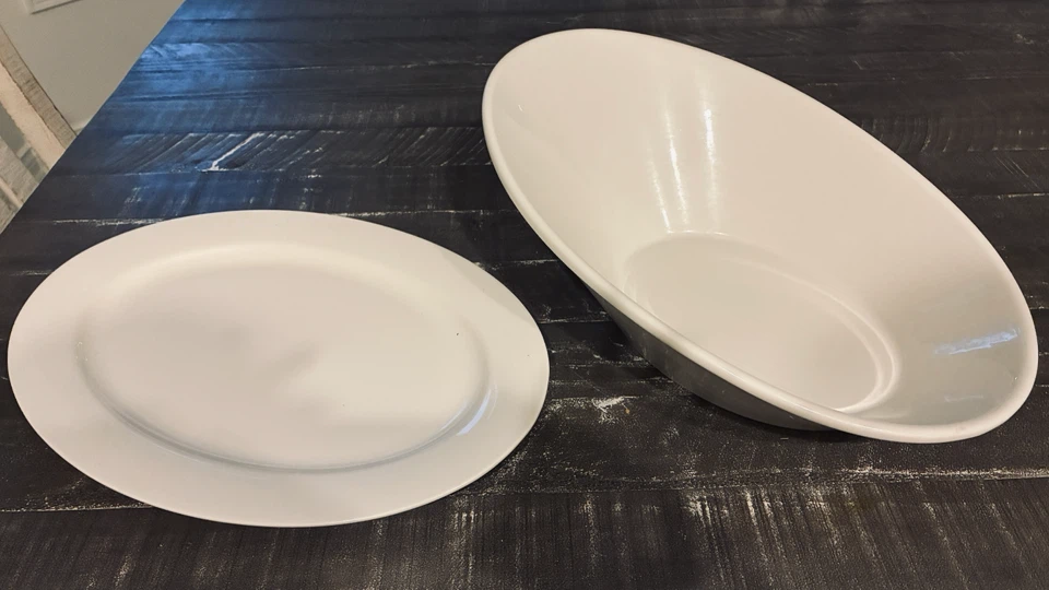Two gorgeous very large serving dishes