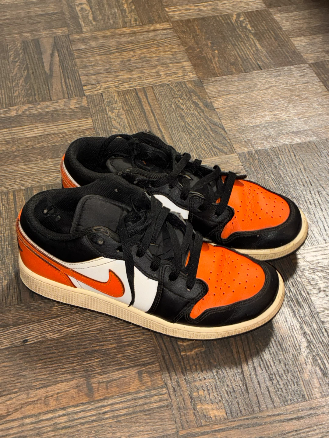 🟠AIR JORDAN 1 LOW-💜NIKE BASKETBALL SHOES-⚫️ NIKE DEPORTIVO - photo 2