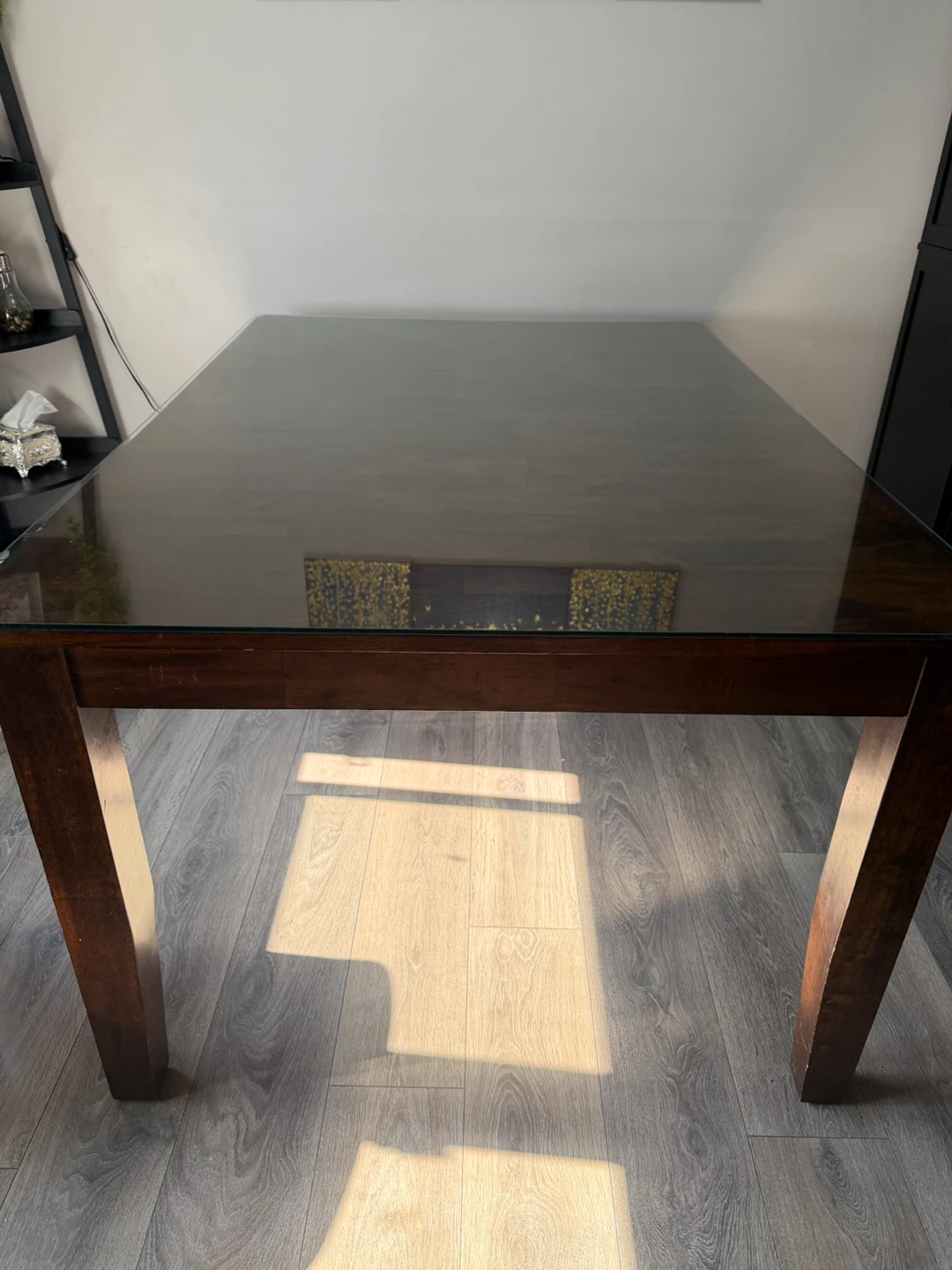 Dining Table with Glass Top ( Moving sale) - photo 2