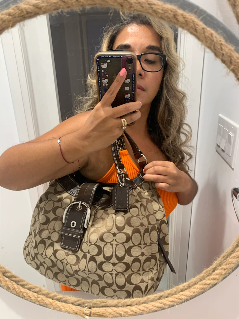 🐻 New Coach Brown Signature Soho Lynn Shoulder Bag 🐻 - photo 3