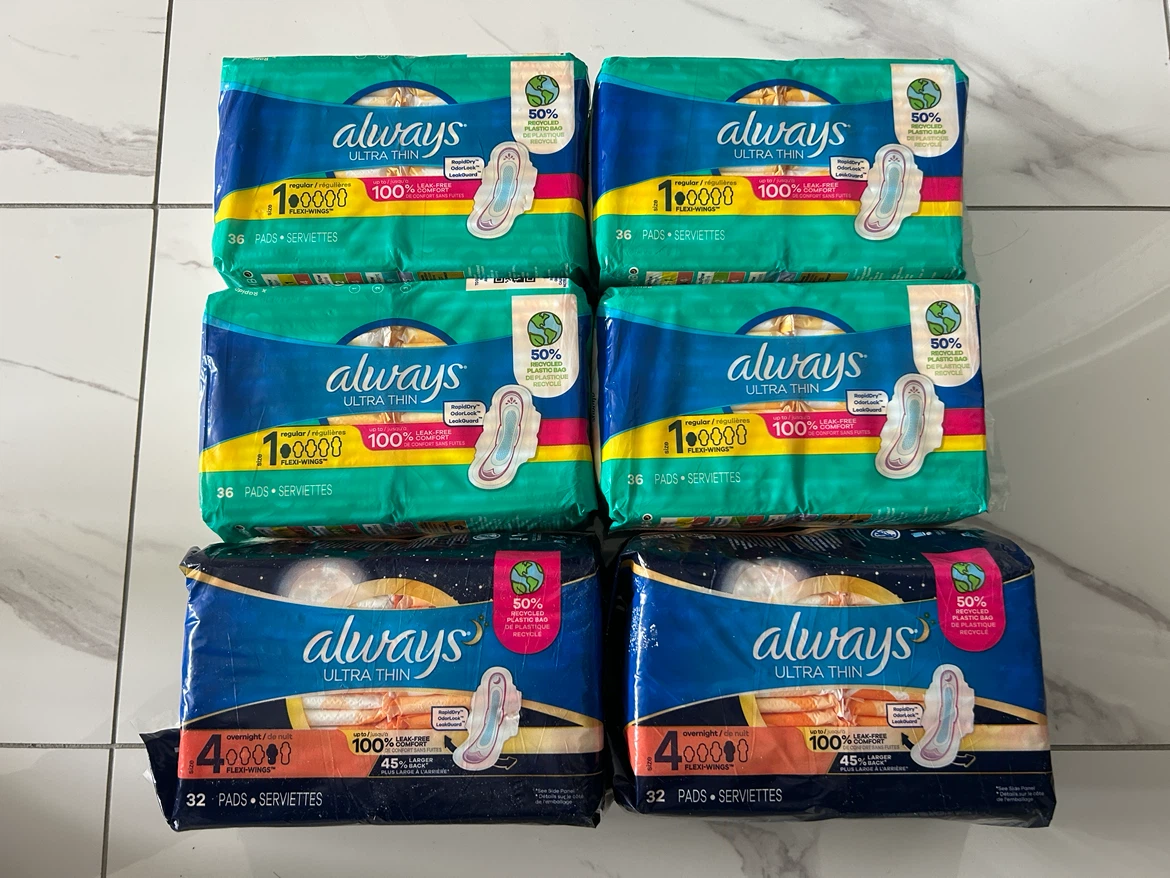 Always Ultra Thin Pads Bundle - Regular & Overnight