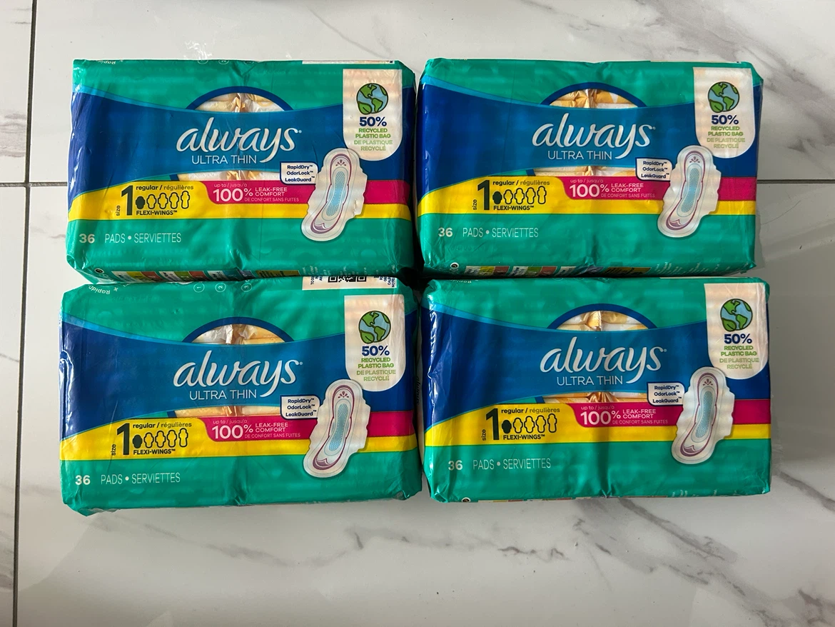 Always Ultra Thin Pads Bundle - Regular & Overnight - photo 2