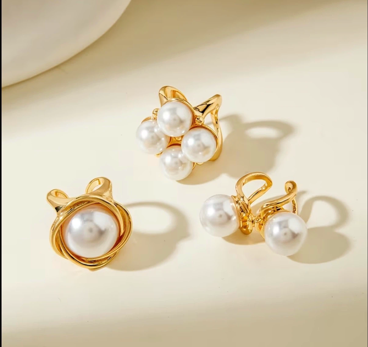 Chic Pearl Ring Trio - photo 2