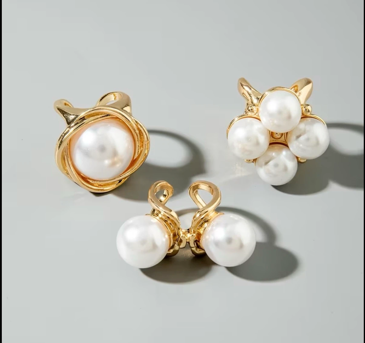Chic Pearl Ring Trio - photo 4