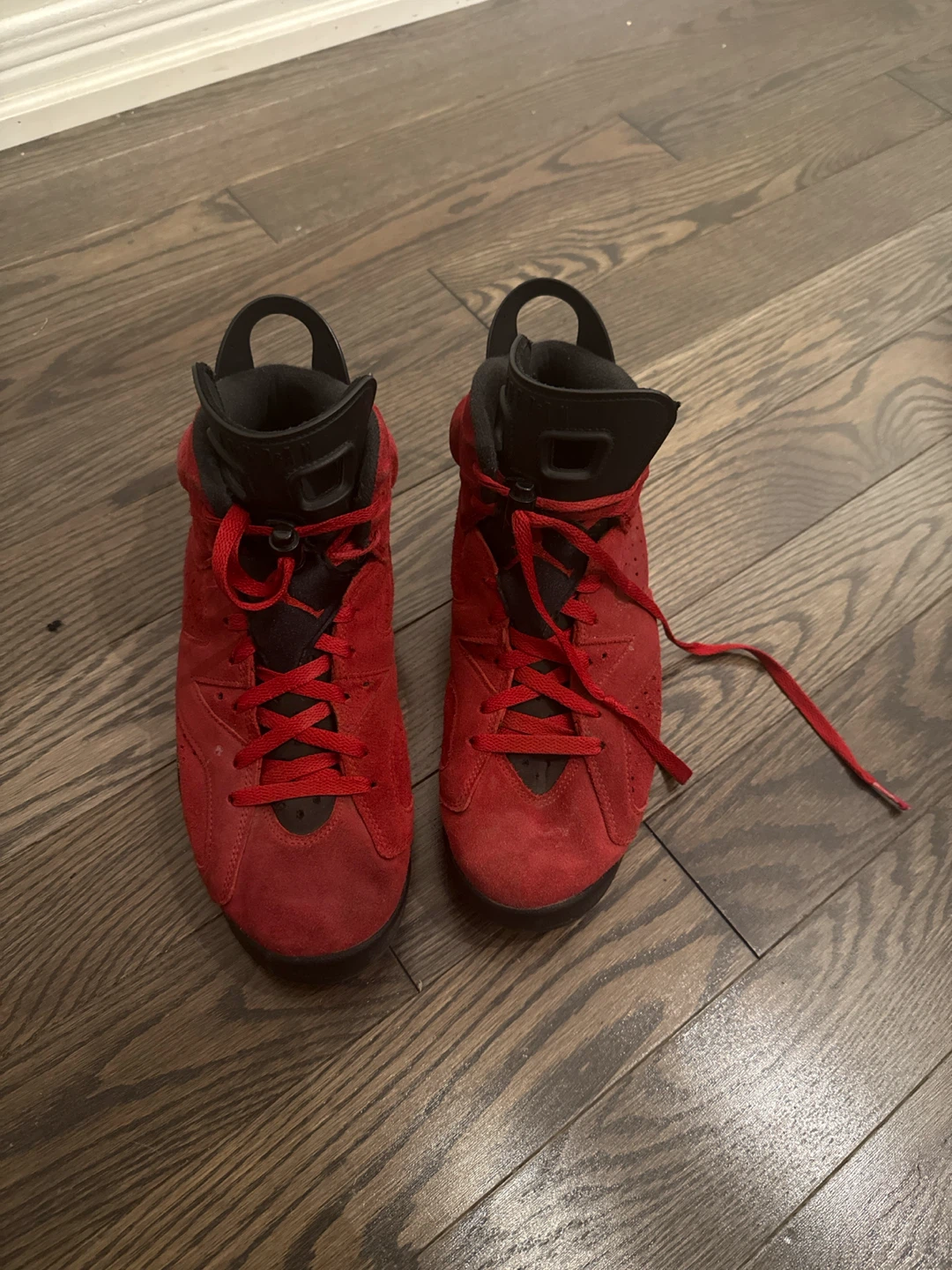 Air Jordan 6 Retro Red Suede Men's Shoes