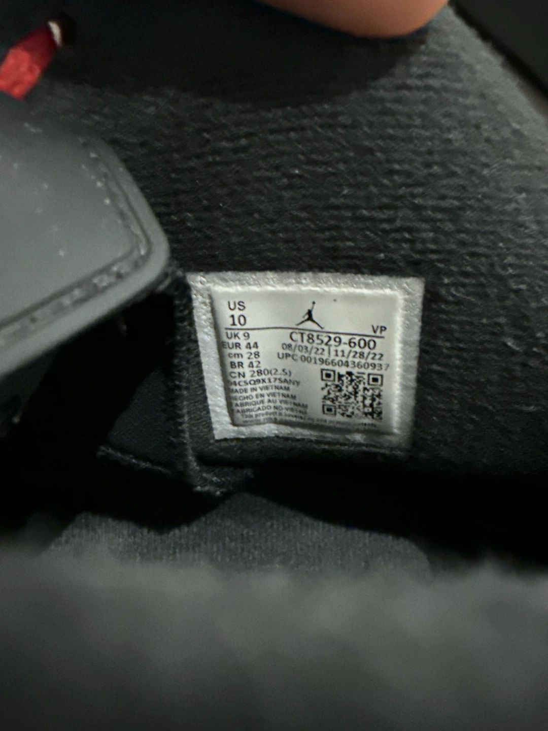 Air Jordan 6 Retro Red Suede Men's Shoes - photo 3