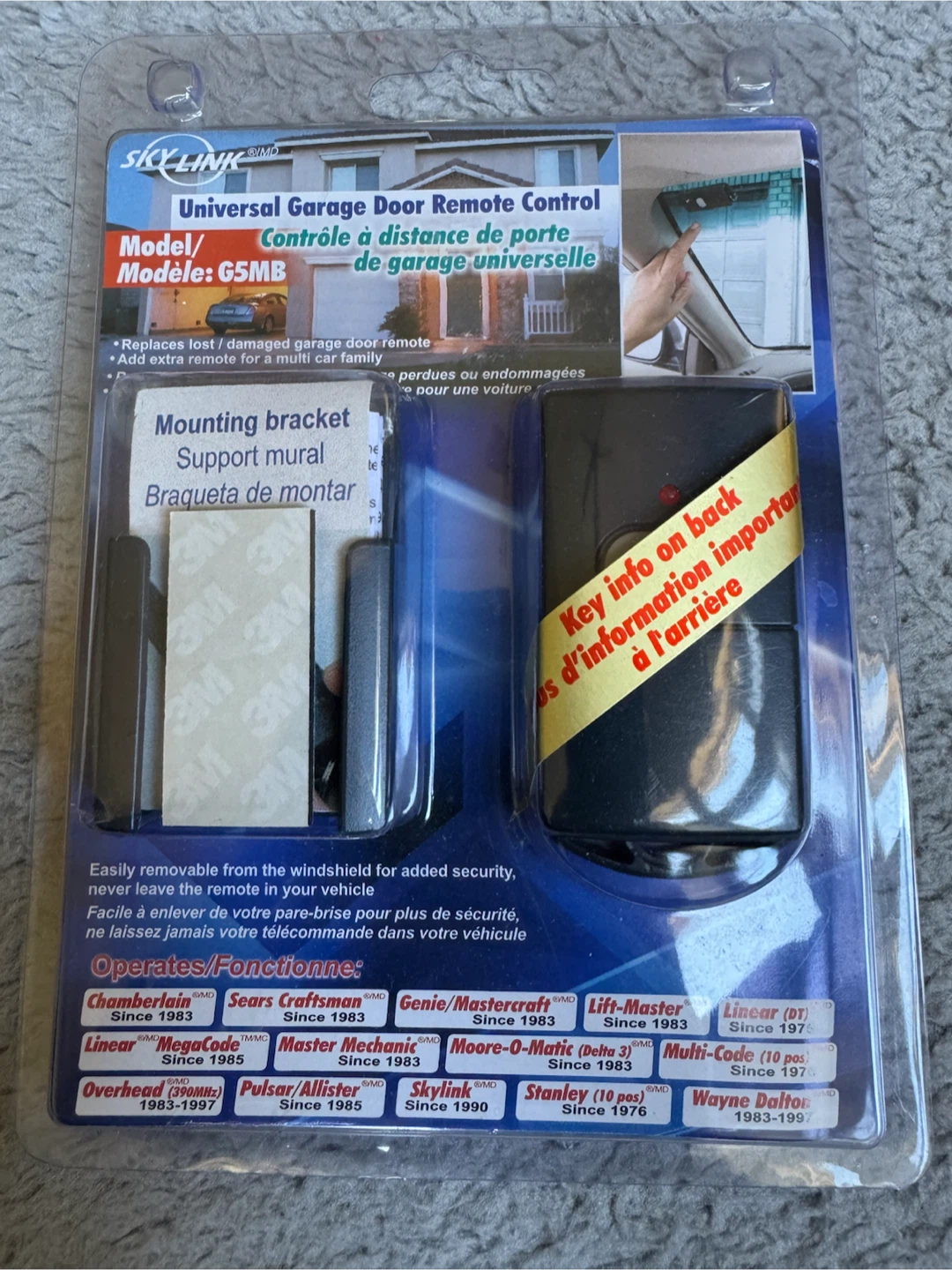 Universal garage door remote