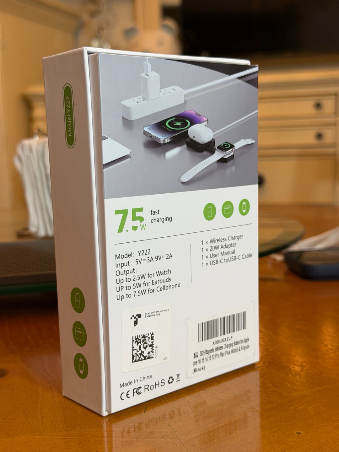 Quotoo Y222 3-in-1 Magnetic Wireless Charger for iPhone - photo 2