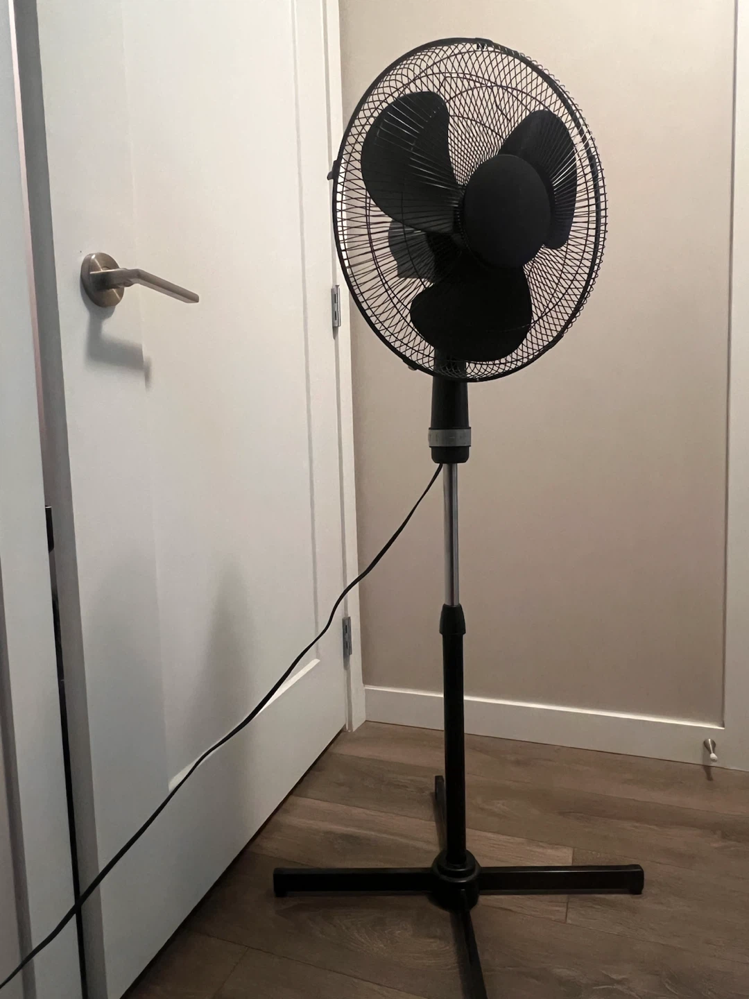 Black Pedestal Fan
