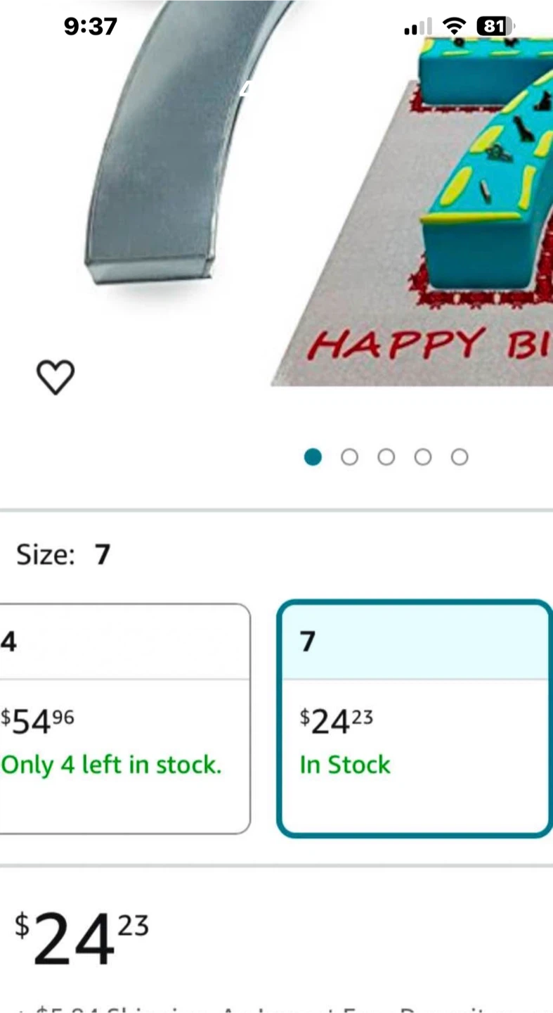 Number 7 Cake Pan - photo 3