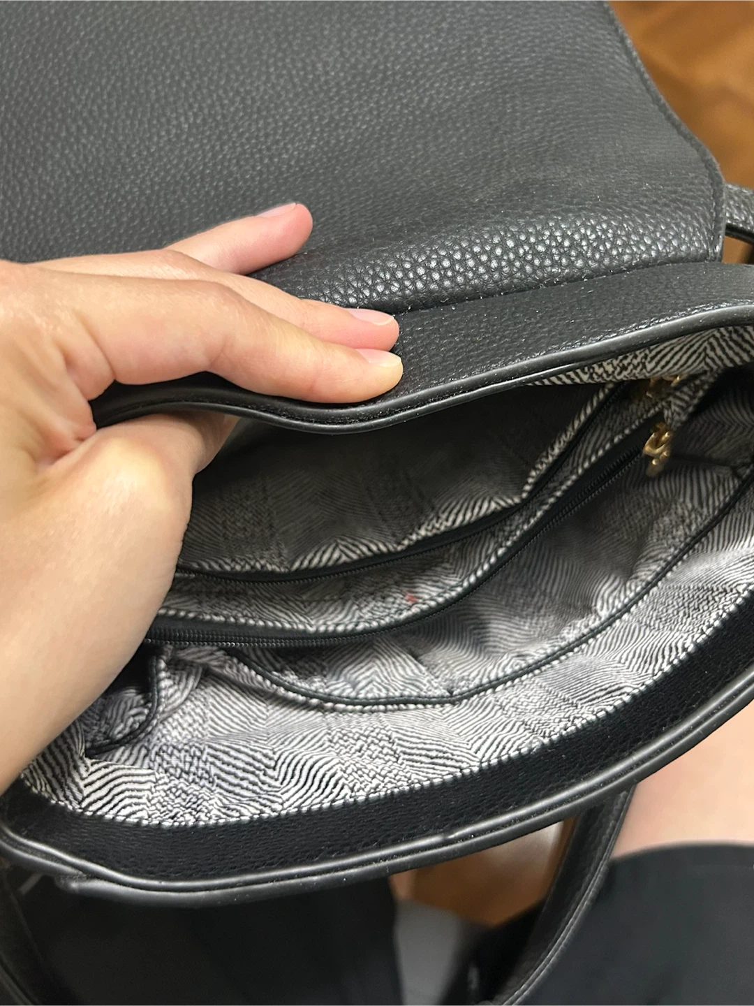 Black Faux Leather Backpack Purse - photo 3