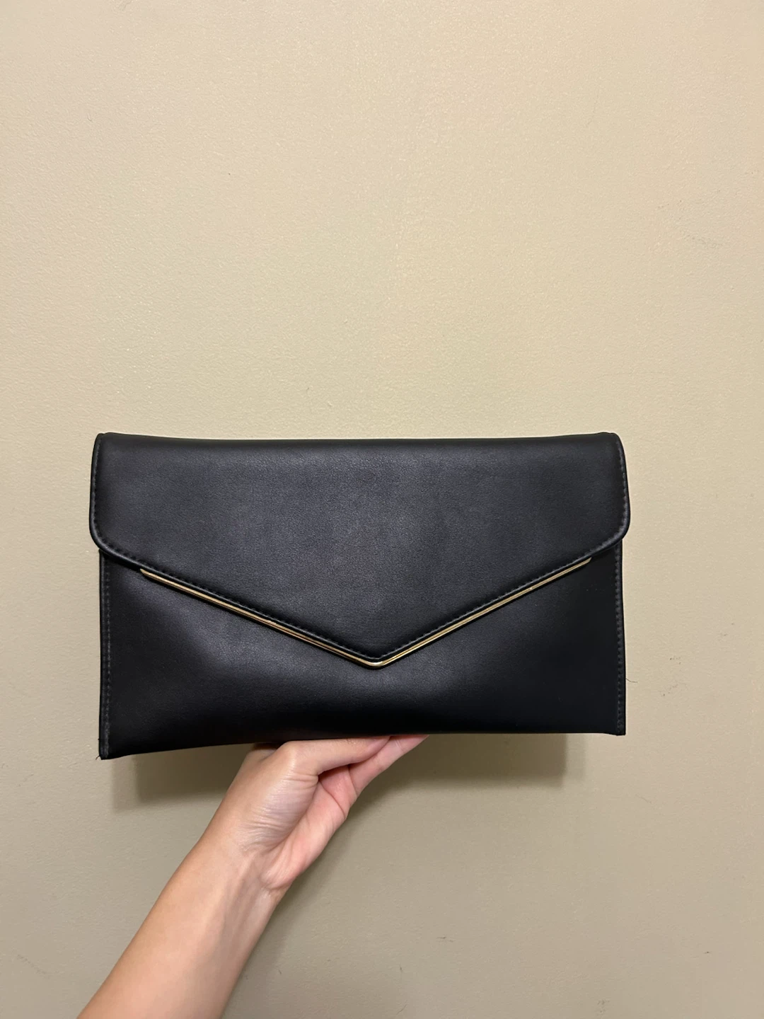 Black Envelope Clutch