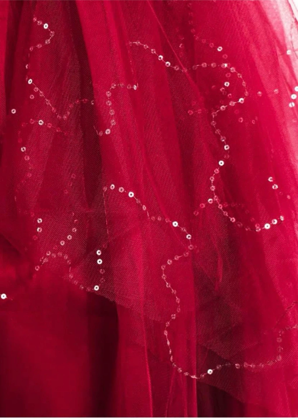 Red Flower Girl Dress 5-6 Years - photo 3
