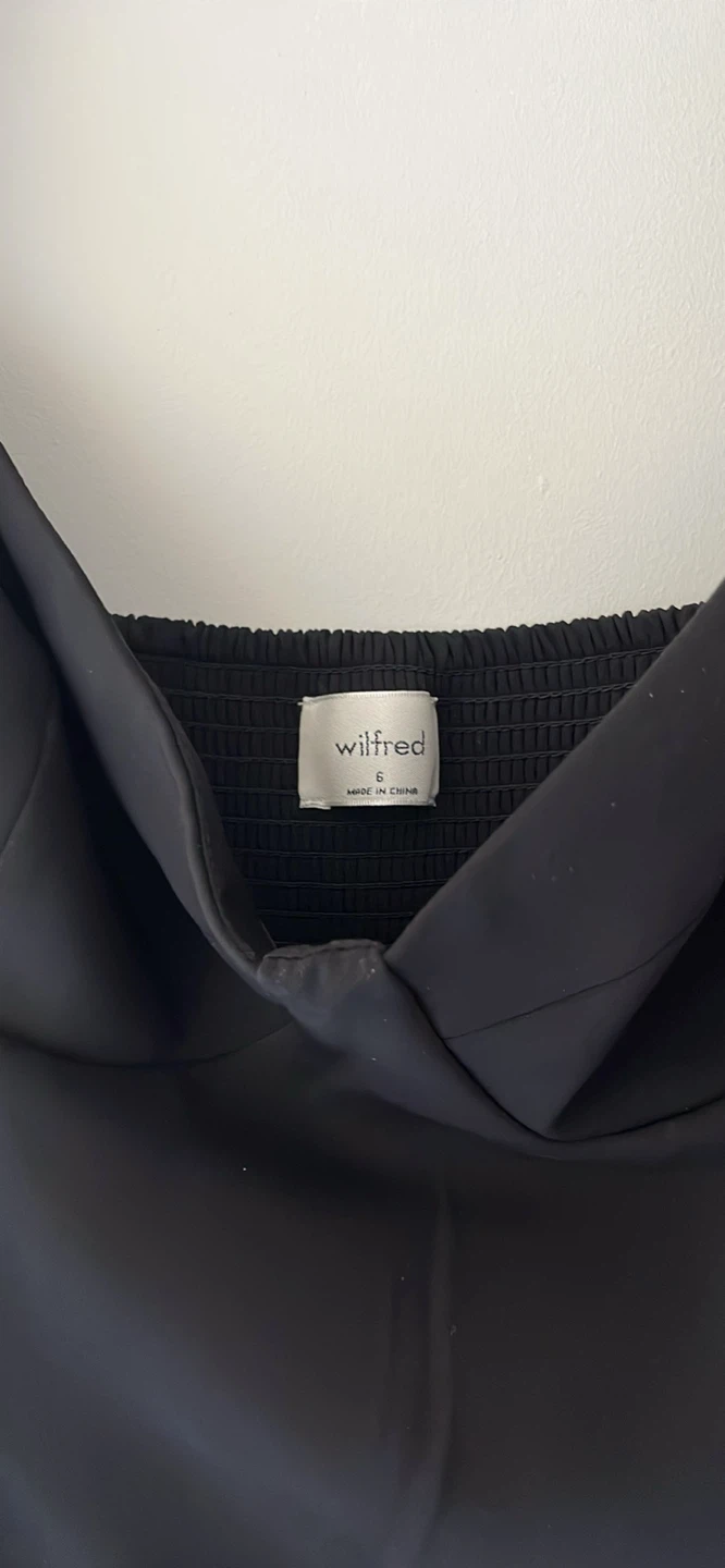 Aritzia Wilfred Novella Dress in Black - photo 4