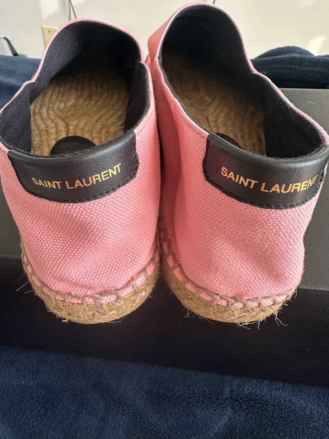 Authentic Saint Laurent Pink Canvas Espadrilles - Size 43.5 - photo 4