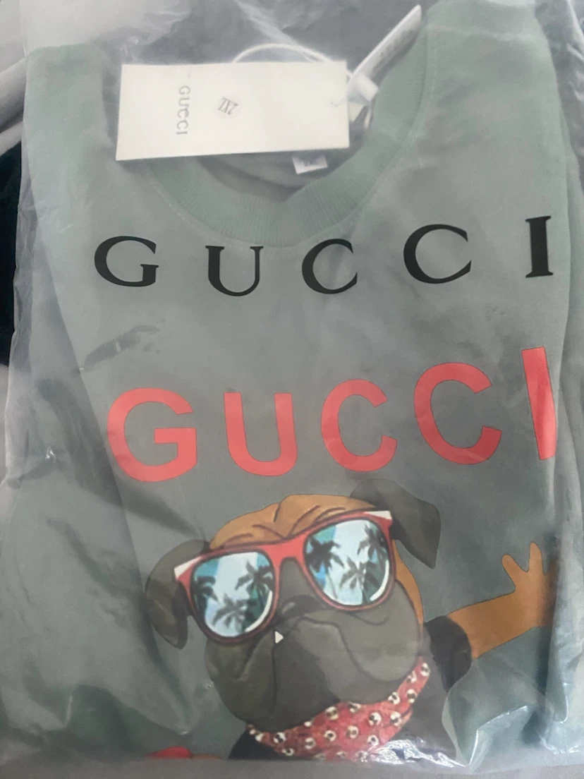 GUCCI Crewneck Sweatshirt with Pug Graphic