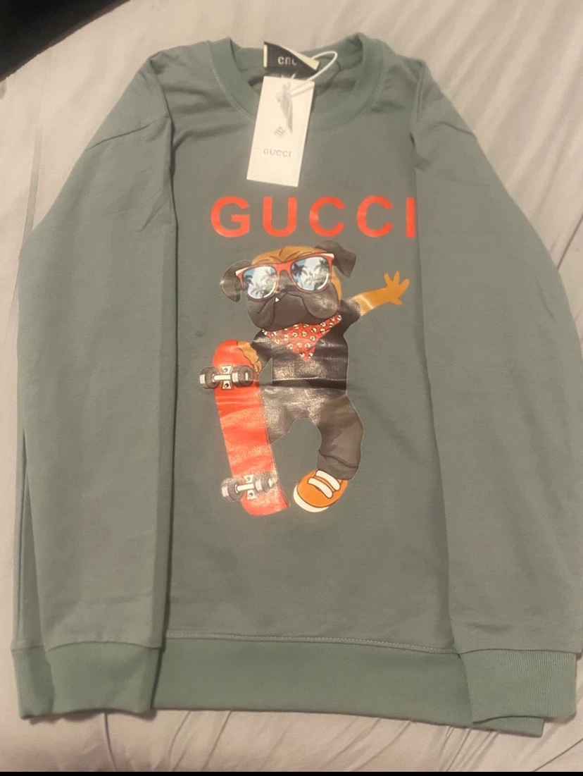 GUCCI Crewneck Sweatshirt with Pug Graphic - photo 2