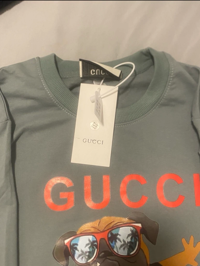 GUCCI Crewneck Sweatshirt with Pug Graphic - photo 3