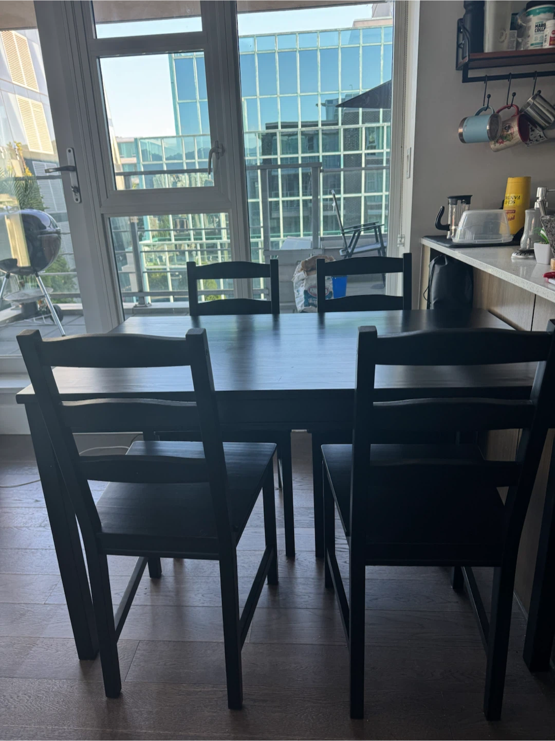 Ikea Dining Table Set with 4 Chairs