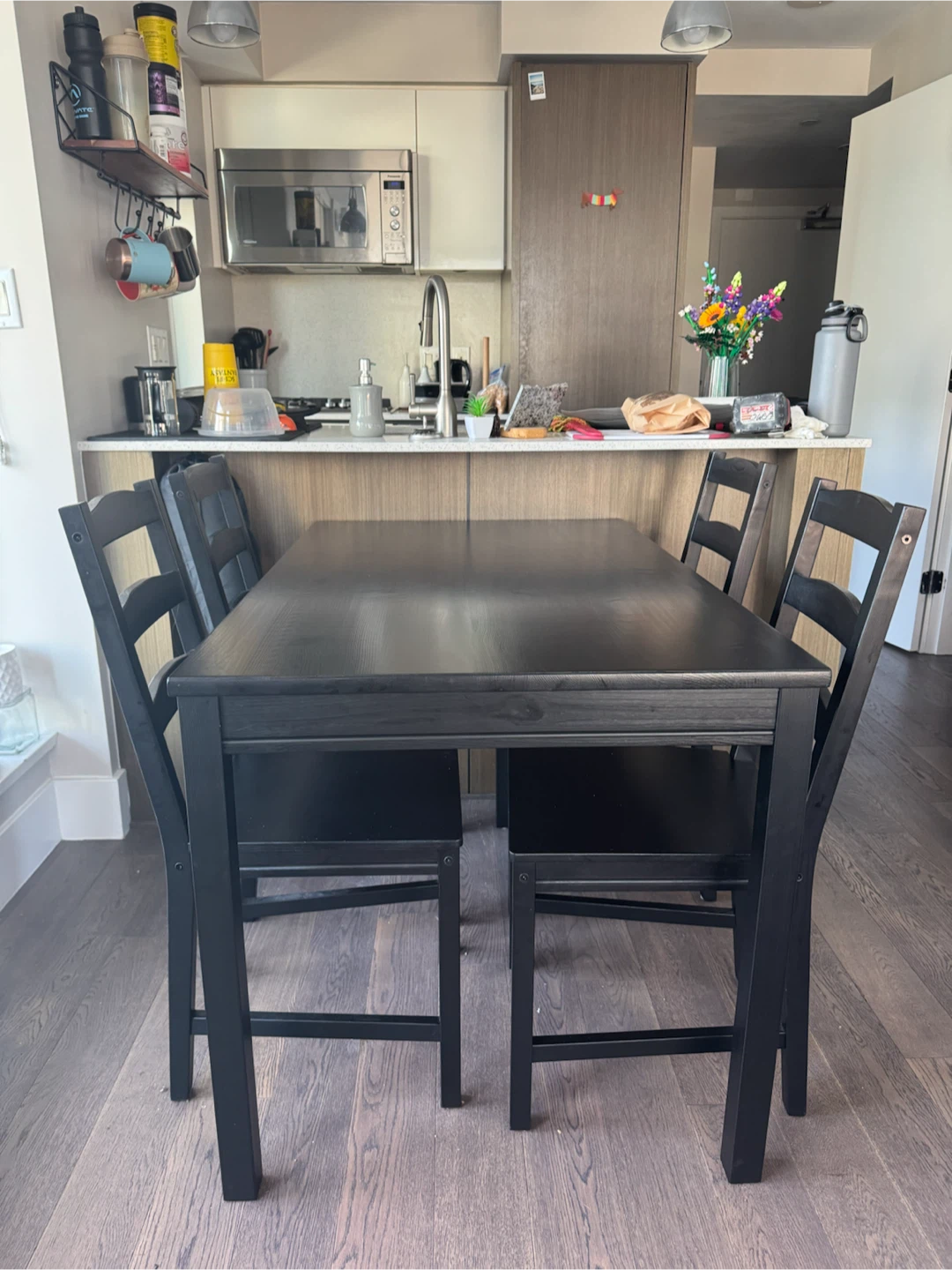 Ikea Dining Table Set with 4 Chairs - photo 2
