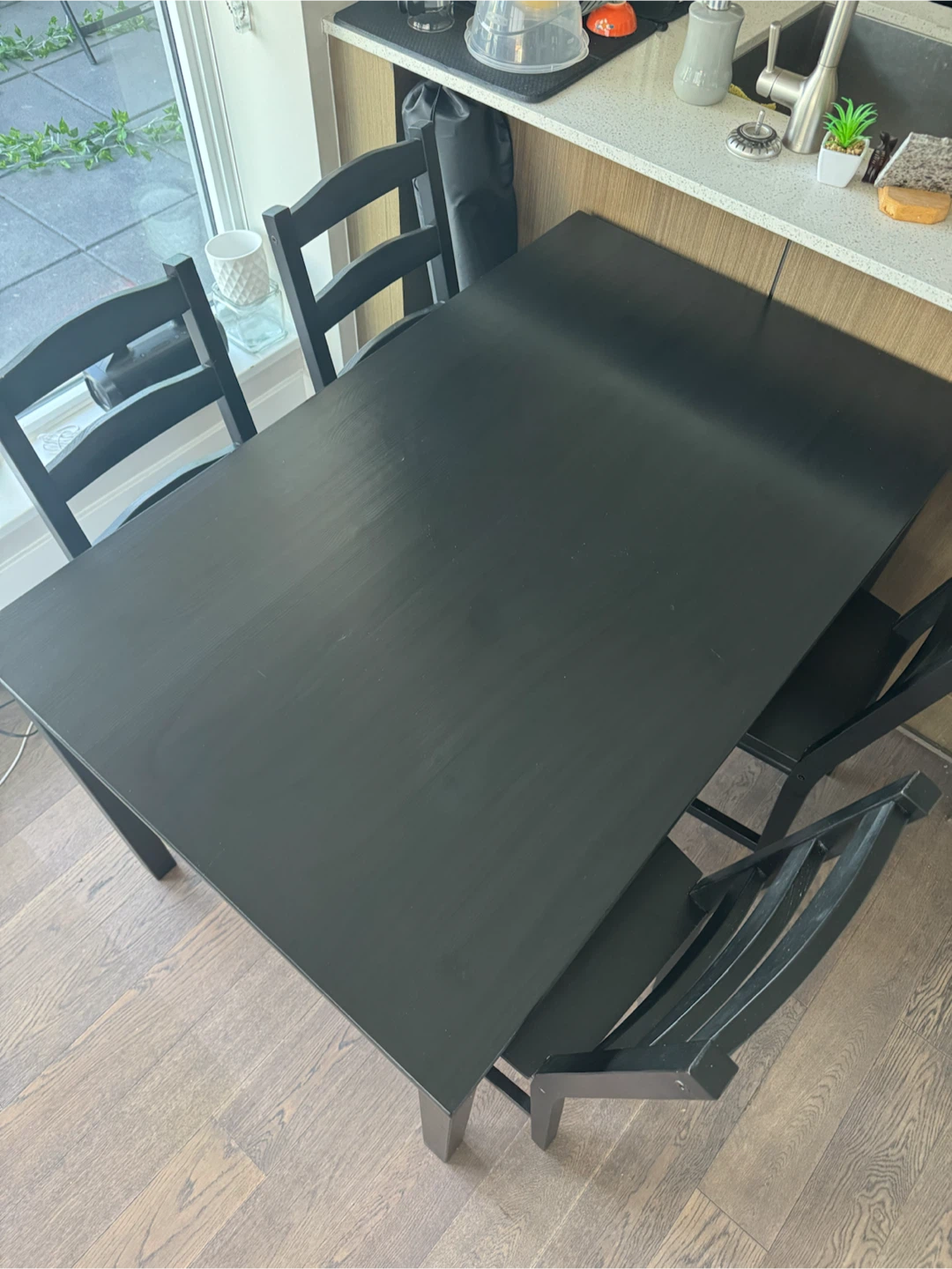 Ikea Dining Table Set with 4 Chairs - photo 3