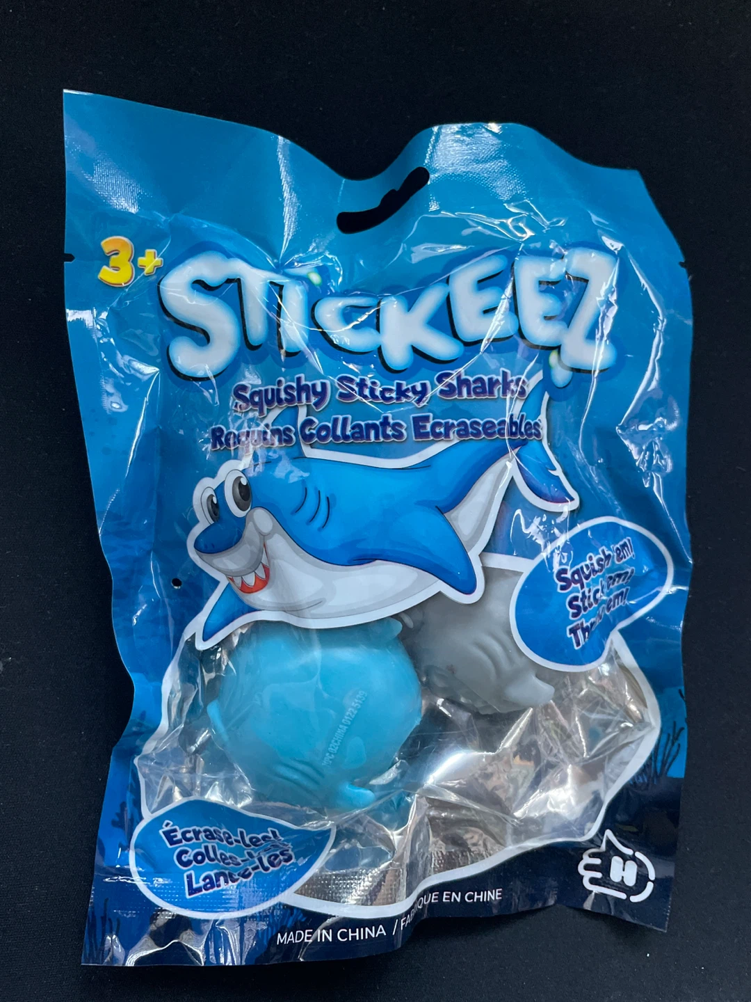 Stickeez Squishy Sticky Sharks Toy