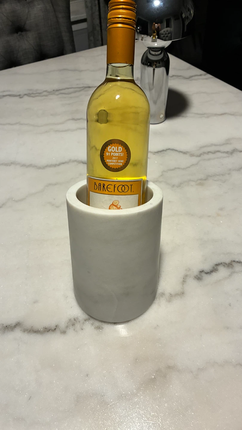 Marble Slanted Wine Chiller - photo 3