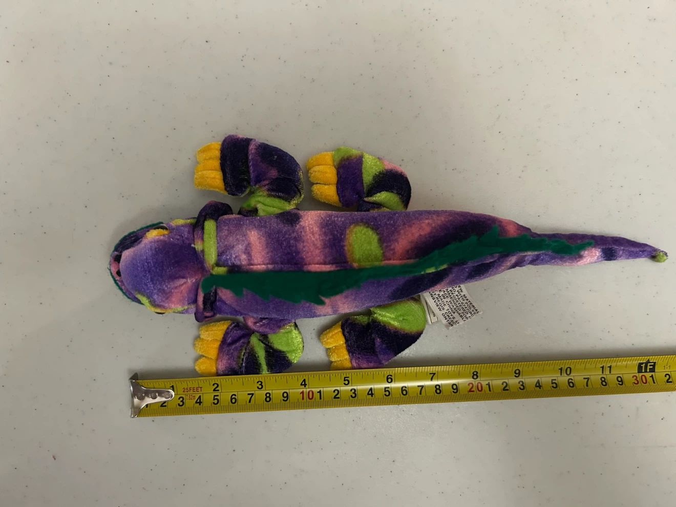 Purple plush Iguana