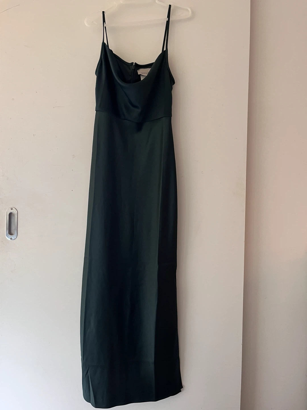 Anthropologie BHLDN Green Satin Slip Dress - photo 2