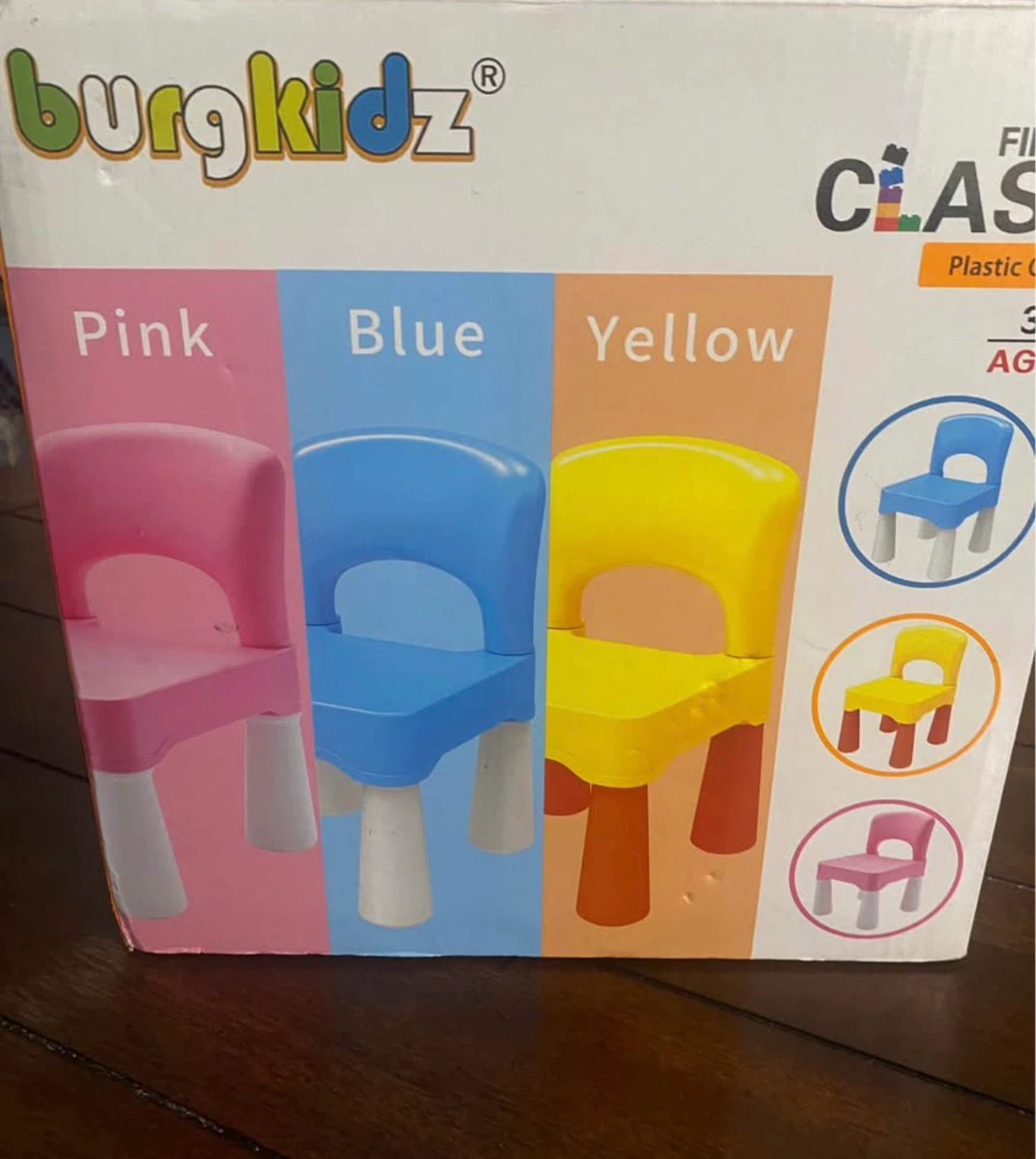 BurgKidz Plastic Children's Chair - Blue - photo 3