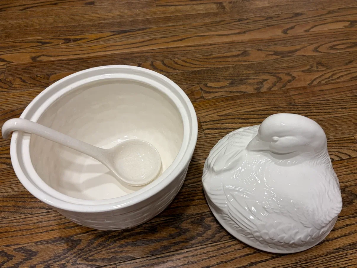 Vintage HIMARK Soup Tureen with Lid and Ladle - photo 4